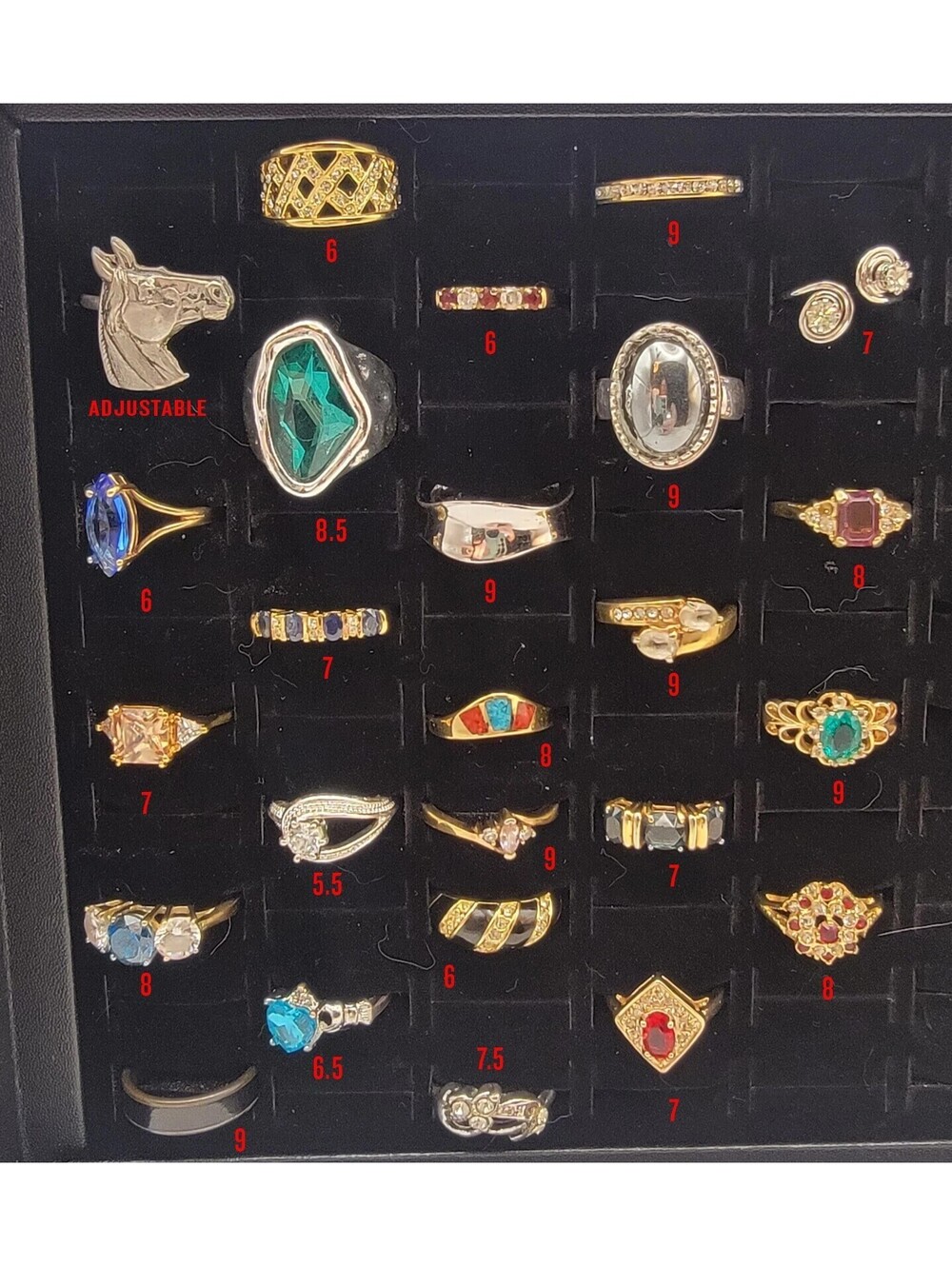 25 LOT Vintage/Modern Estate Costume Jewelry RINGS/COCKTAIL Rings GORGEOUS!